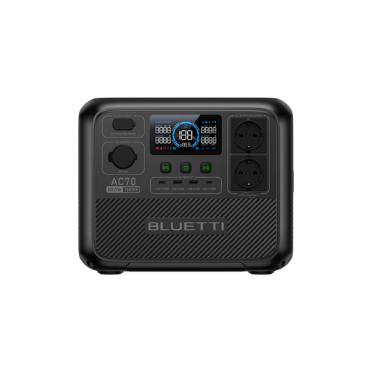 BLUETTI AC70 Station électrique portable | 1000 W, 768 Wh
